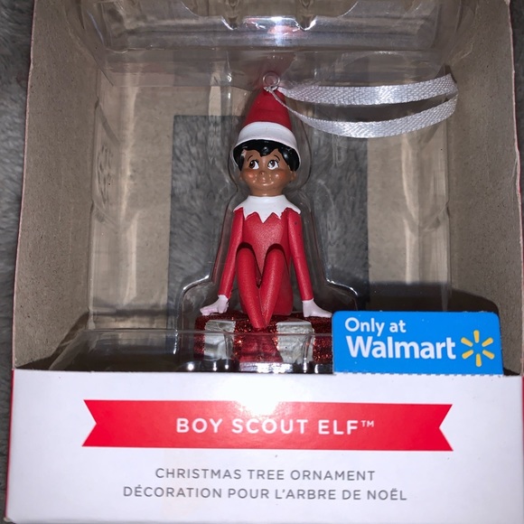 Hallmark Walmart Exclusive Boy Scout Elf Christmas Holiday Ornament Dark Skin - Picture 4 of 4